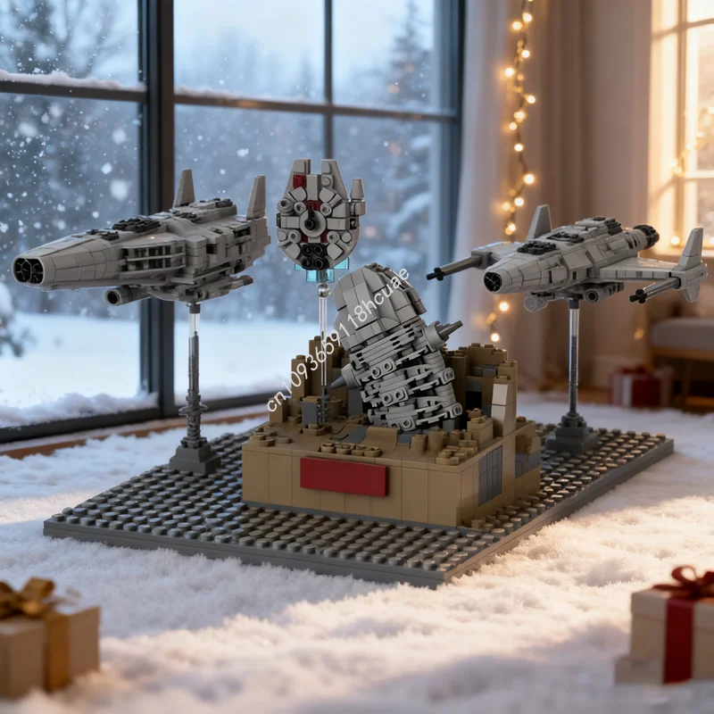 

671pcs MOC Episode 5 Micro Asteroid Worm Star Battle Model Building Christmas Gift Blocks Toy Assemble DIY Creative Idea Brick