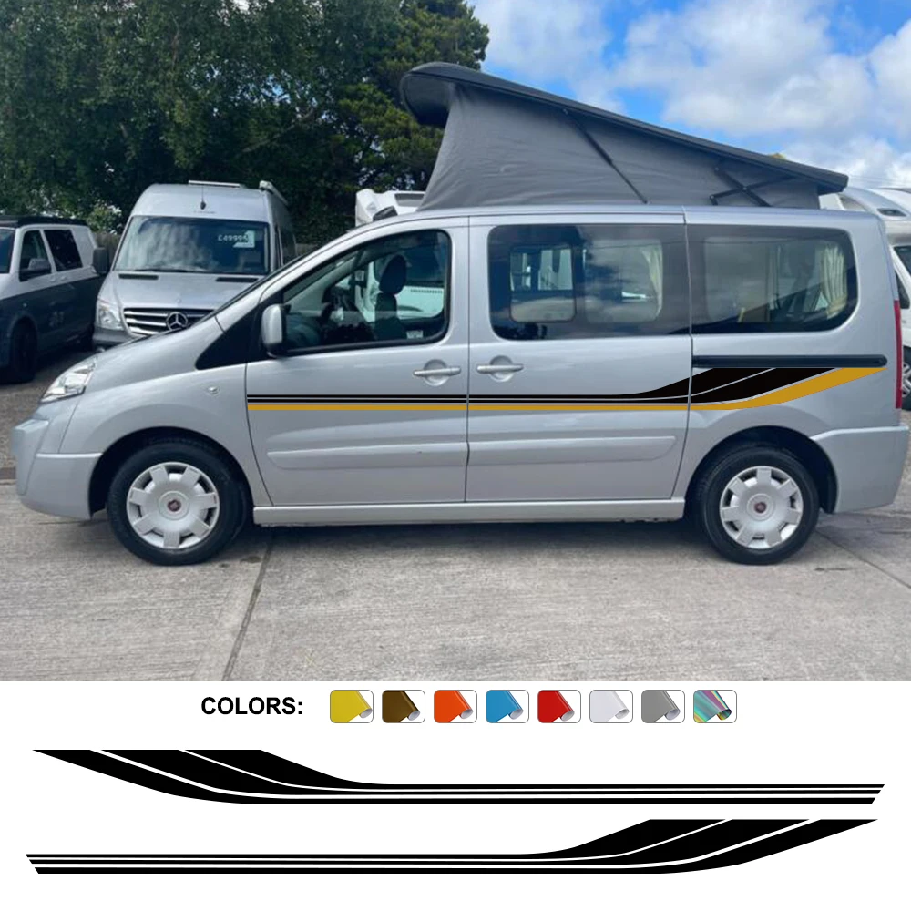 

Наклейки на автомобиль для Fiat Scudo Ulysse, новые графические полосы в стиле кемпера, аксессуары для автотюнинга, виниловые наклейки, декоративные наклейки для автомобиля