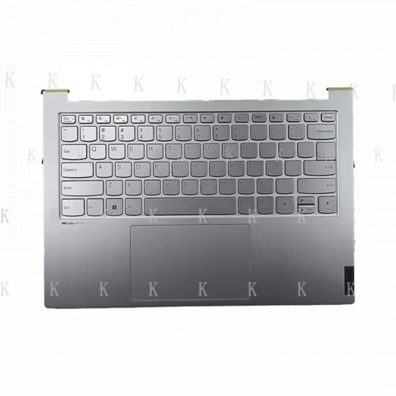 

C NEW For Lenovo IdeaPad Slim 7 14IAP7 Palmrest Backlit Keyboard Grey 5CB1H82621