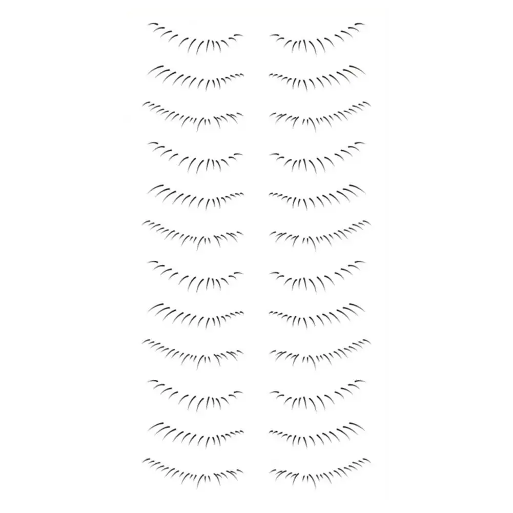 Lower Eyelash Tattoo Long-Lasting Waterproof And Sweatproof False Sticker Under Eye 3D Eyelash Eyelash Simulation Double En Y1Y0