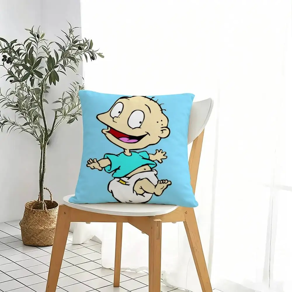 Rugrats Flyin' Pickles   Square Double-Sided printed Pillow Case Bedroom Bedside Pillow Sofa Cushion Cover Gift