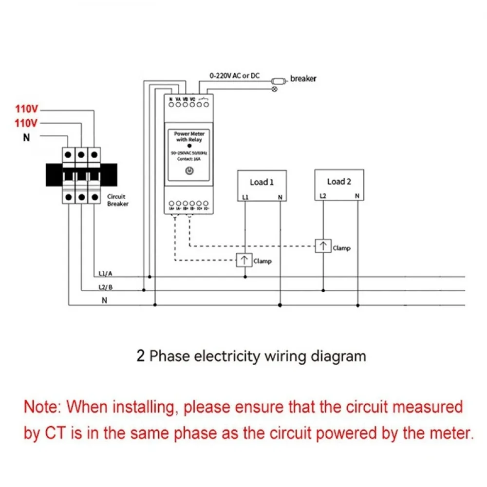 Tuya smare wifi Ide-oda 3 Fázis Energia Fogyasztásmérő 3 Mód vel 80A Ácskapocs Lárma Karfa app Képellenőrző napelemes áram Elektromosság Statisztika