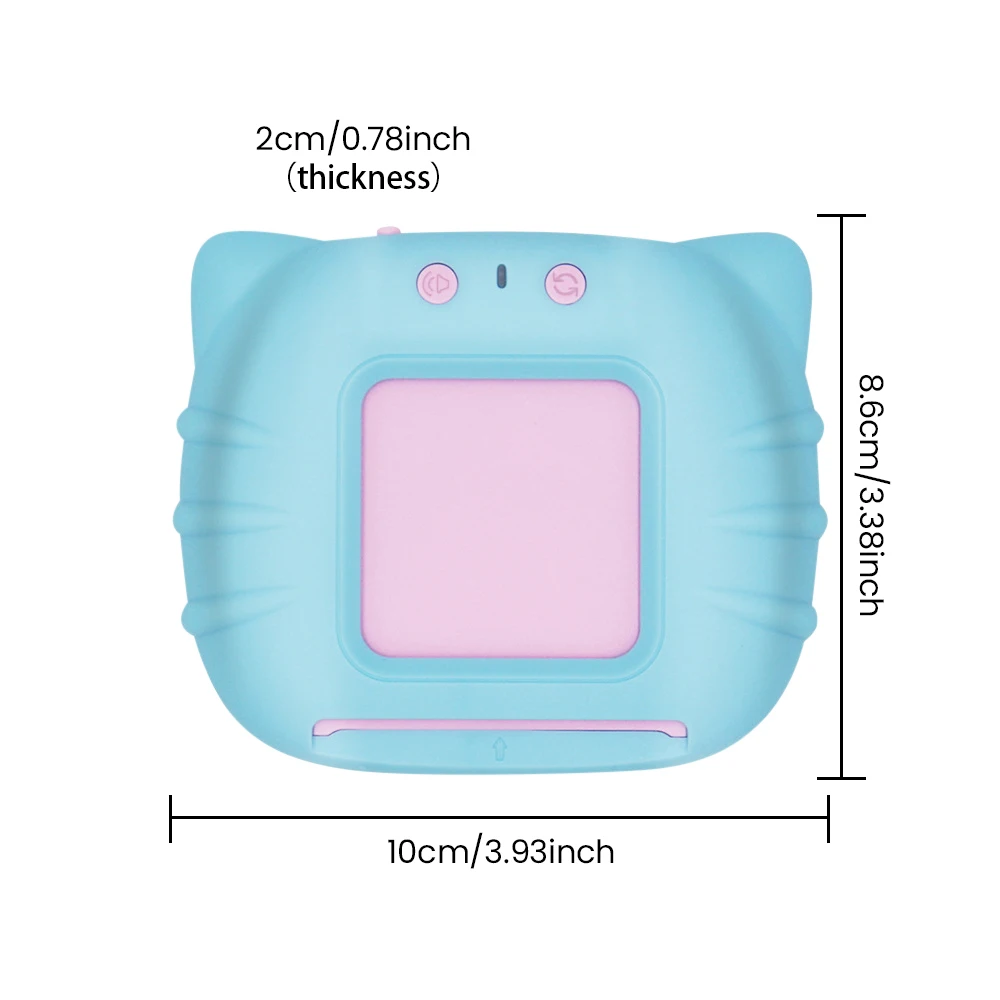 آلة بطاقة فلاش للتعليم المبكر للأطفال ، شكل قطة ، لغة تتحدث ، كتاب صوتي إلكتروني إنجليزي ، لعبة تعليمية ، هدية عيد ميلاد