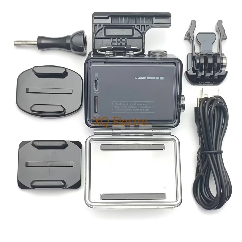 Lightweight and Convenient To Carry for Gopro Hero+ Silver Edition Sports Camera + Battery + Charging Data Cable Accessories