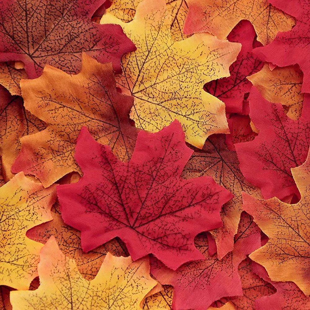 Decorative Maple Leaf 13 Optional Artificial Maple Leaf Silk Cloth Party & Holiday Decoration Maple Leaf Crafts 13g