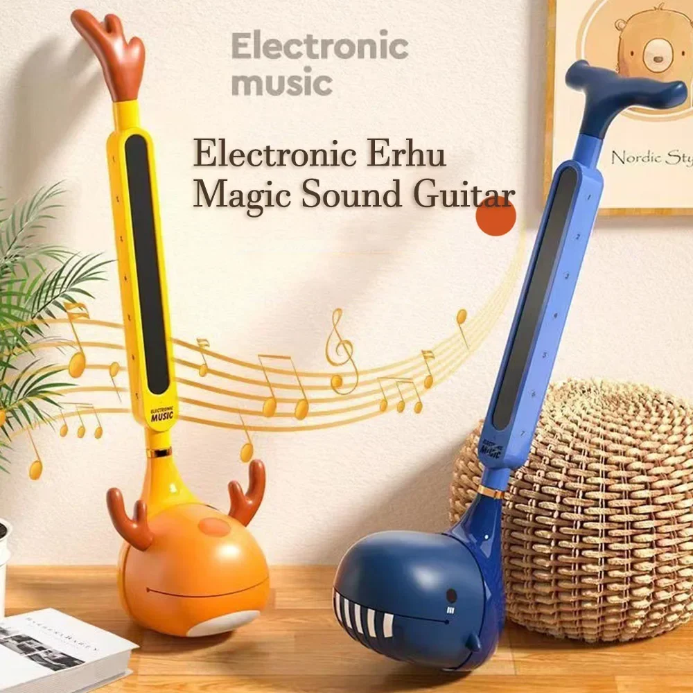 Chitarra elettrica suono elettronico sintetizzatore portatile musica elettrica divertimento magia elettronica bambini nota che suona strumenti