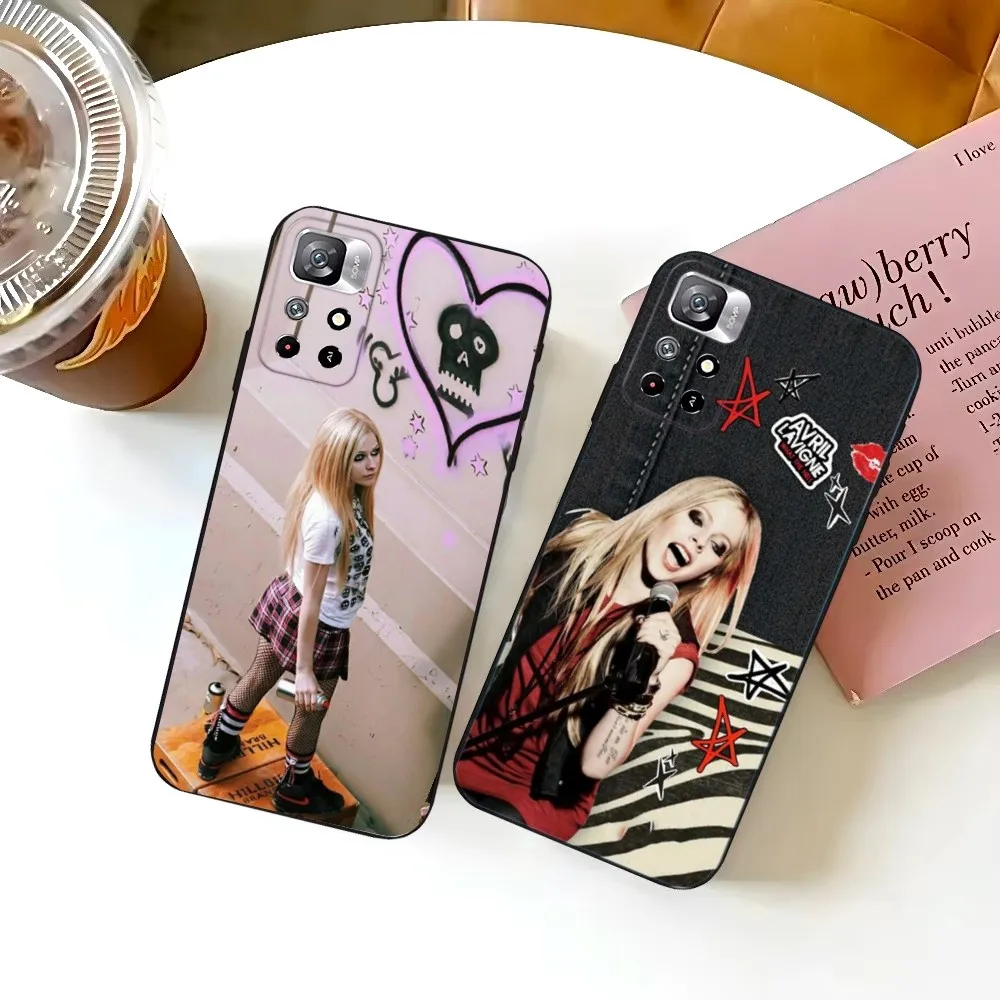 Singer Avril Lavigne Phone Case For Samsung S25,S24,S23,S22,S21,FE,S30,S20,S10,Plus,Ultra,Lite 5G Silicone Cover