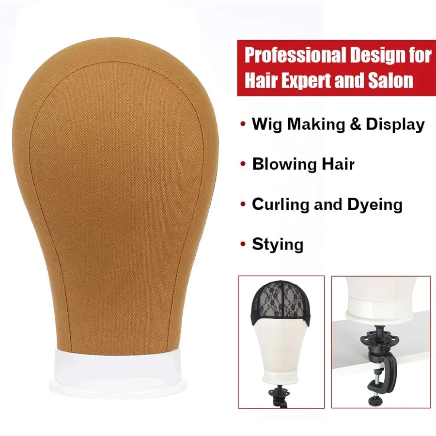 2124 بولي قماش كتلة رئيس للشعر التمديد شعر مستعار ولحمة صنع عرض التصميم المعرضة رئيس مع حامل مجموعة لصالون مسمار