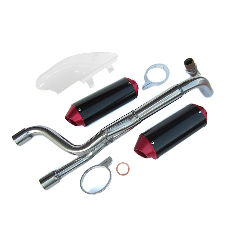 Stainless Steel Weld On Dual Exhaust Muffler FOR CRF50 PIT BIKES