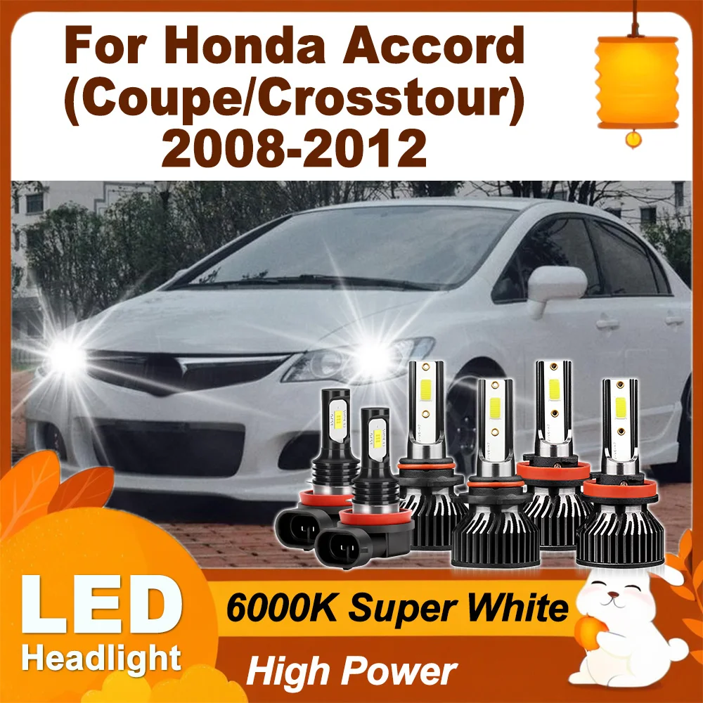 

240W Car Headlamps H11 9005 High Low Beam LED Headlights 40000LM H11 LED Foglights For Honda Accord (Coupe/Crosstour) 2008-2012