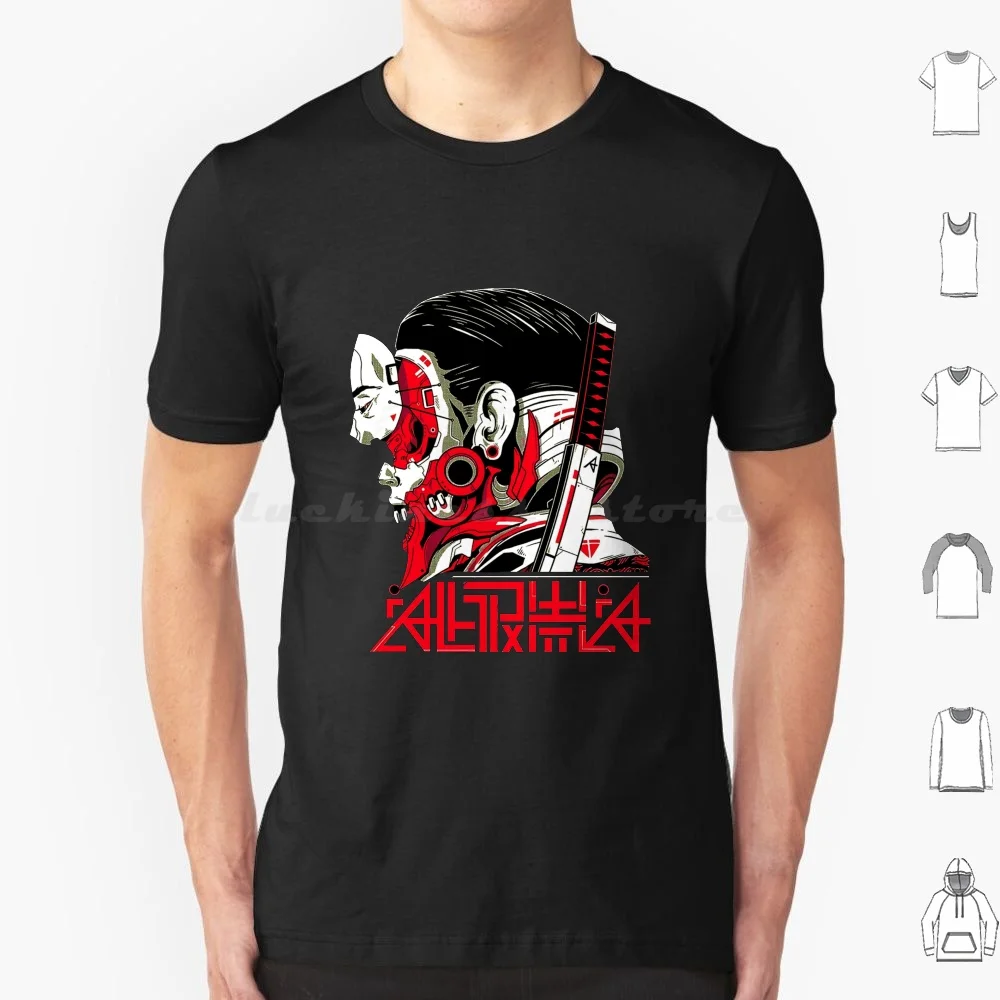 Vaporwave Cyborg T Shirt Big Size 100% Cotton Steam Wave Japanese Hipster Future Fashion Urban Style Vaporwave Cyber Culture