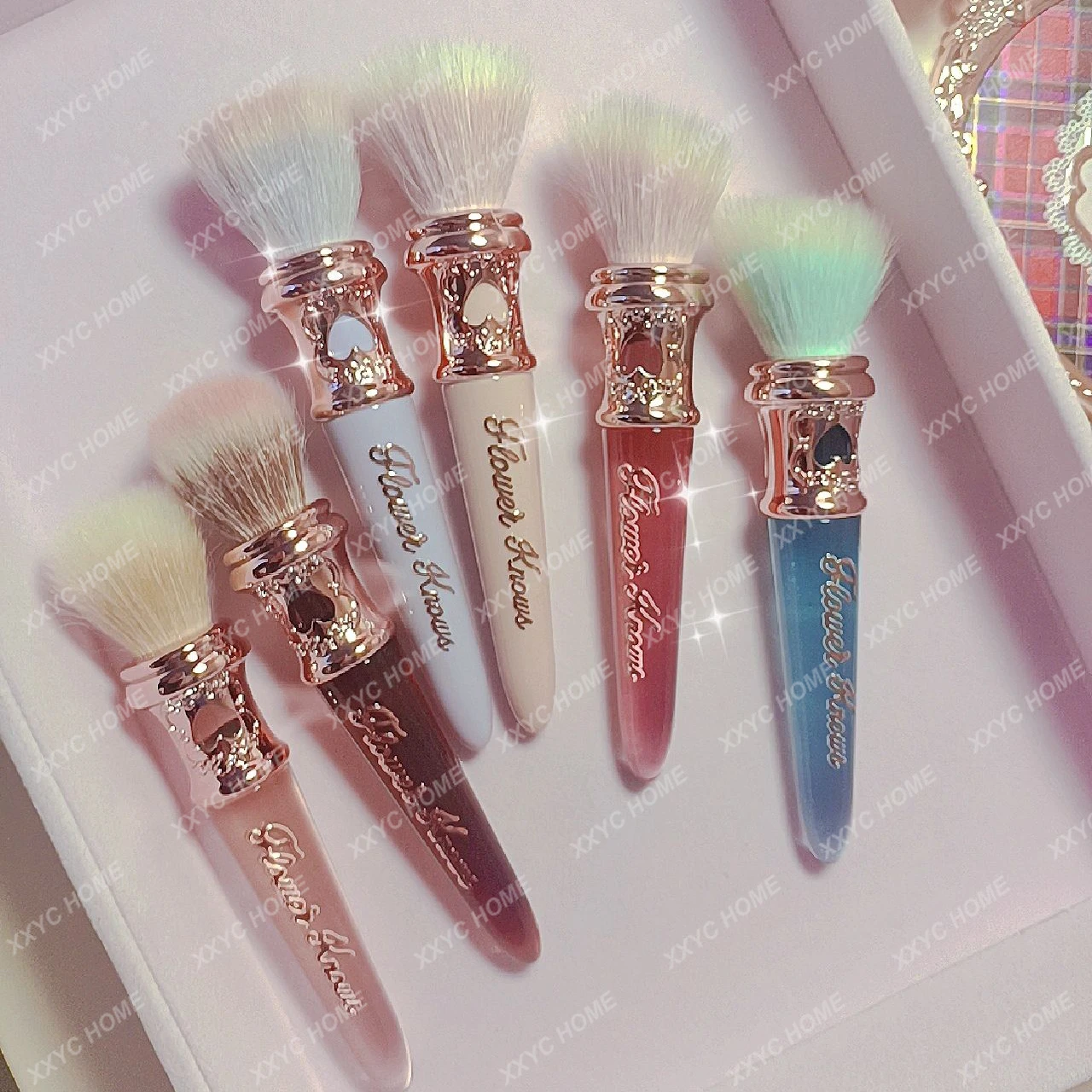 Swan Ballet Chocolate Rococo Blush Brush Pointillary Makeup Brush Moonlight Mermaid Wool Brush Fluffy