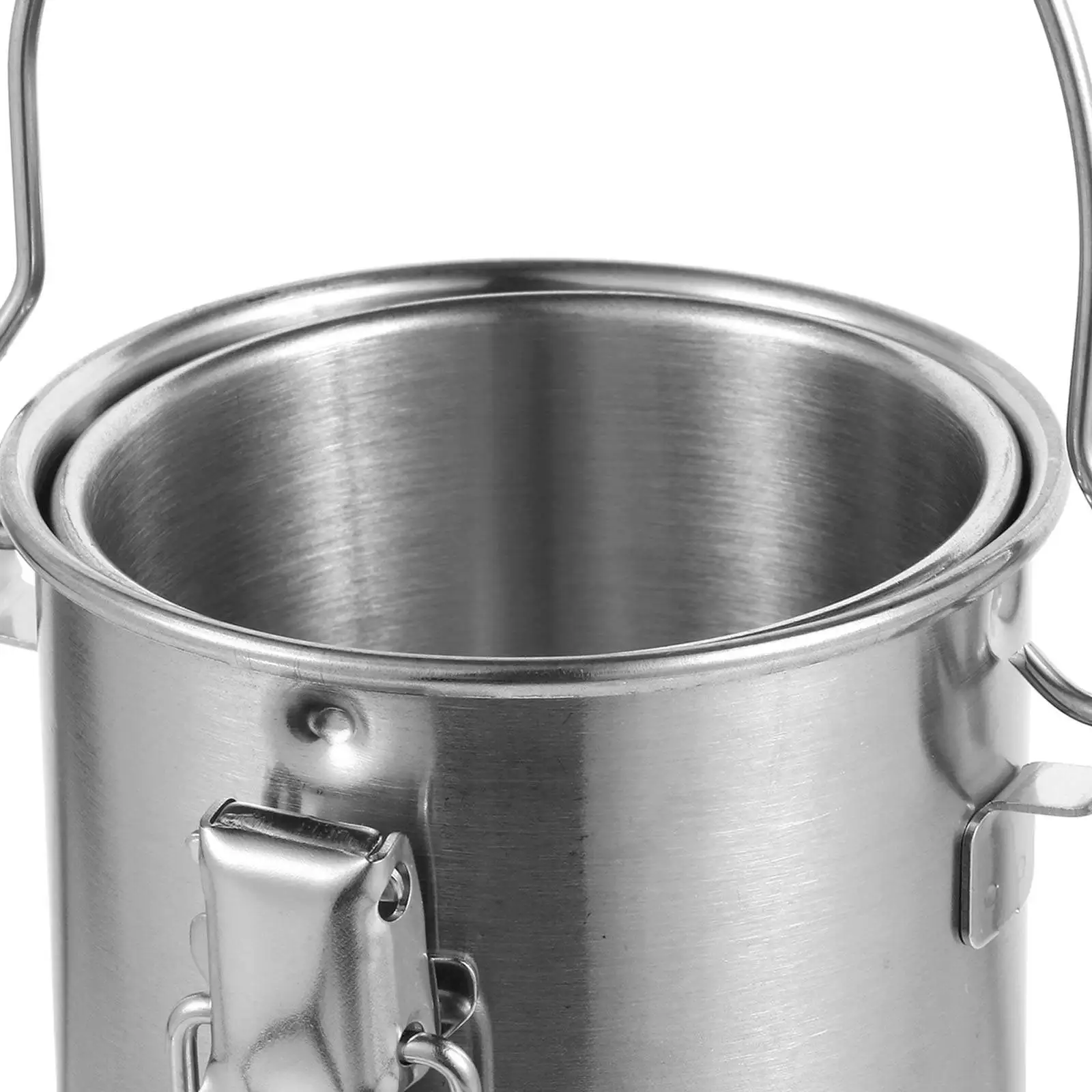 1Pcs Brush Washing Bucket Painting Brush Cleaning Barrel Stainless Steel Wash Container for Oil Acrylic Watercolor Pens Artists