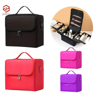 1pcs Professional Cosmetic Tool Box Portable Makeup Storage Bag Oxford Cloth Workshop Kit Wholesale Beauty Supplies