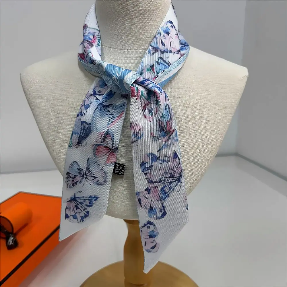 أزياء الأزهار وشاح تنفس الأوشحة الفاخرة خفيفة الوزن منديل المرأة