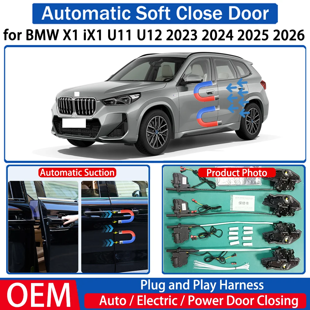 

for BMW X1 iX1 U11 U12 2023 2024 2025 2026 Car OEM Automatic Soft Close Door Electric Suction Kit Auto Power Closing System