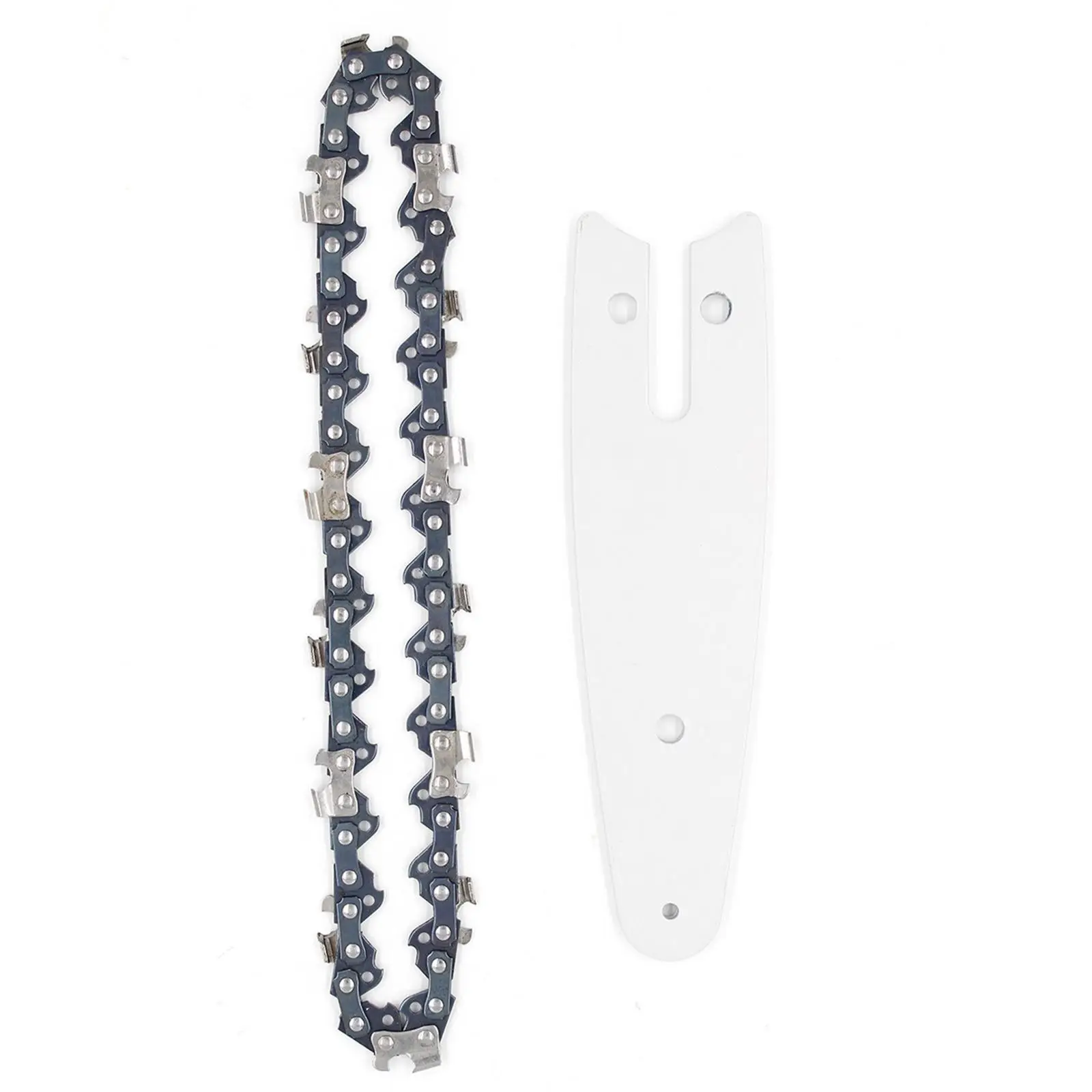 2 Pieces Mini Tool Handheld Sharp Chains and Guides Set for Cutting Tree 4inch