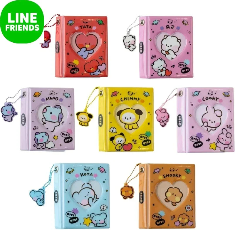 Line Friends 32Pcs Kawaii Album Card Storage Booklet Popular Anime Koya 3 Inch Binder Photocard Collect Christmas Gifts