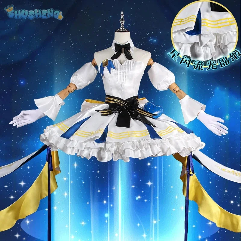 Vtuber Luo Tianyi 10th Anniversary Cosplay Costume Sweet Lolita Dress Accessories Props Party Set Carnival Girls Uniform XS-XXXL