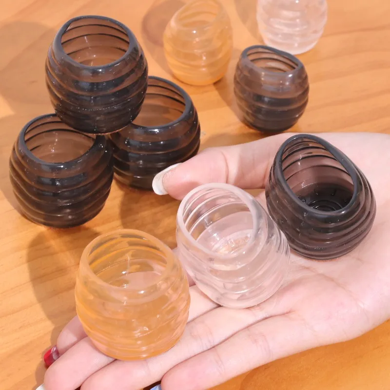 투명 의자 다리 커버 바닥 보호대 가구 패드 미끄럼 방지 테이블 의자 다리 발 캡 매트 가구 다리 장식 커버