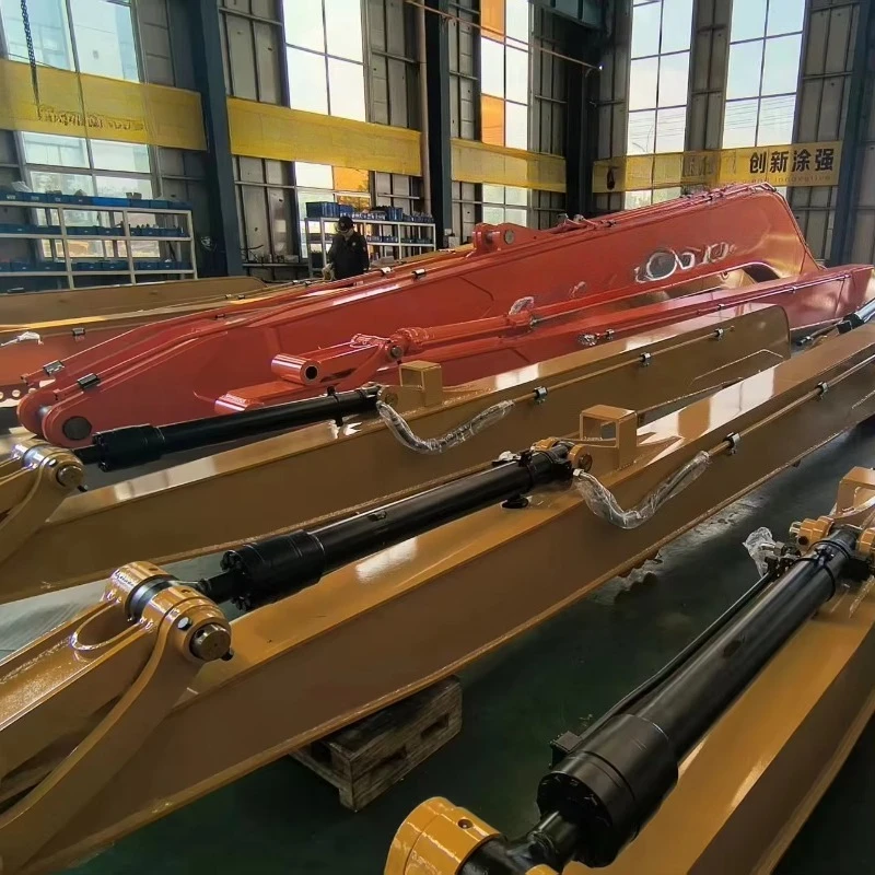 High Strength Excavator Long Arm Boom for Mountain Road Construction Long Arm Spare Part for Quarry Mining Site