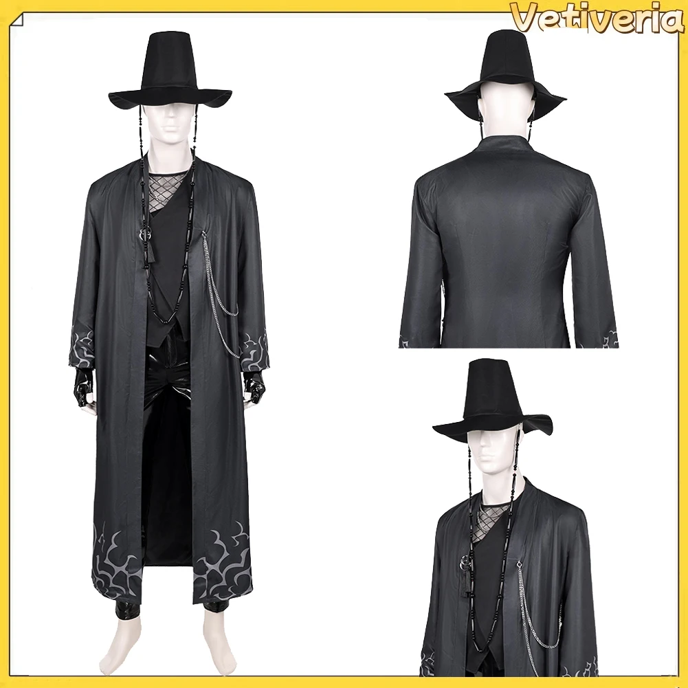 

KPop Demons Hunters Abby Saja Boys Cosplay Costume Men Vest Pants Fantasia Uniform Coat Hat Halloween Carnival Party Suit