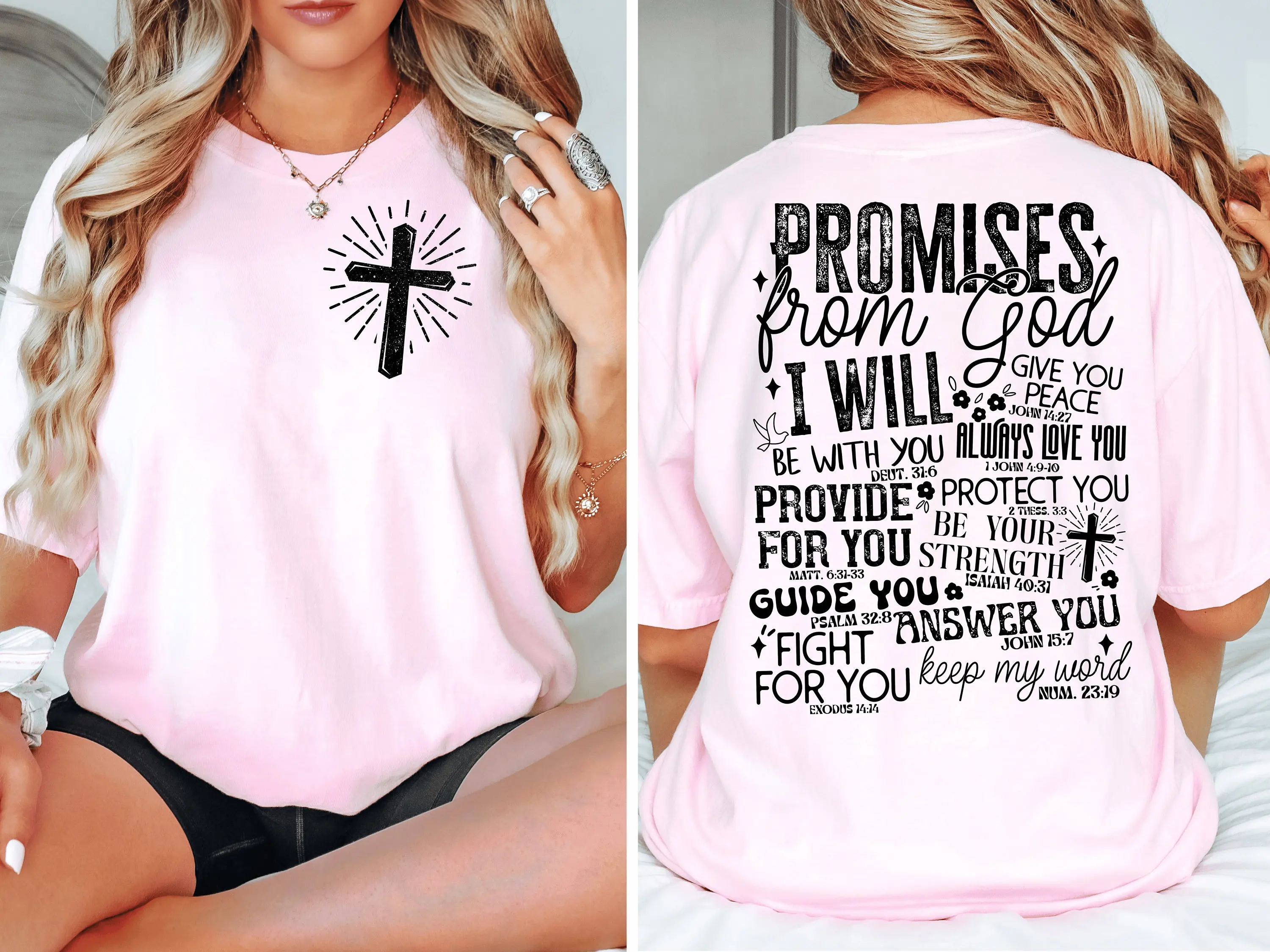 Jesus Loves You T Shirt Christian Aesthetic Clothes Bible Verse Merch Comfort Colors