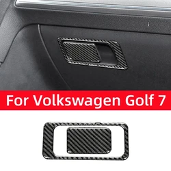 For Volkswagen Vw Golf 7 Gti Mk7 2013-2019 Carbon Fiber Auto Copilot Storage Box Switch Decorative Sticker Frame Car Accessories