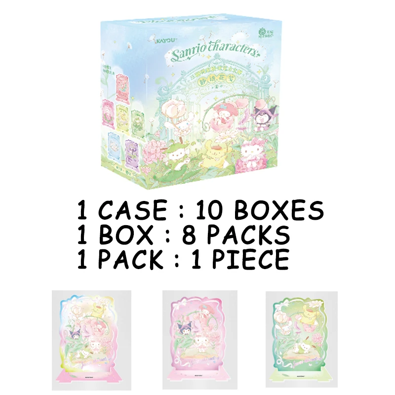 Original KAYOU Sanrio Characters Acrylic Stand Vol1 Quiet Whisper Floral Note Cute Display Figure Official Gift