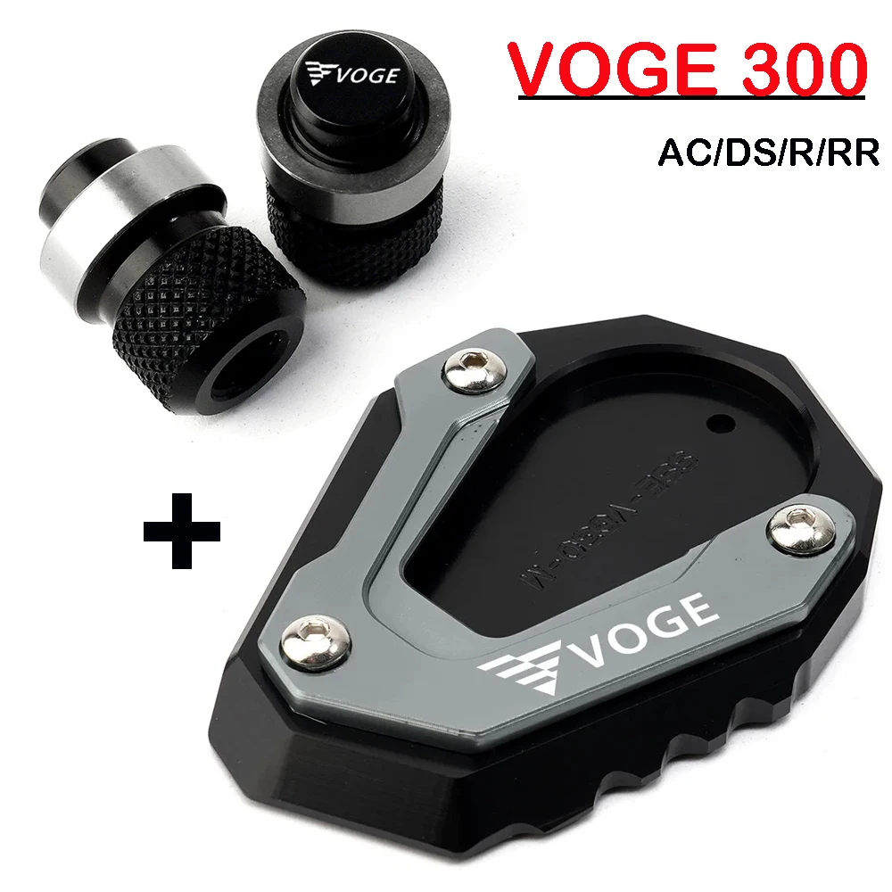 For Loncin Voge 300DS 300AC 300 R 300RR 500R 500DS 500 R 650DS 650 DS Motorcycle Kickstand Foot Side Stand Pad Plate Accessories