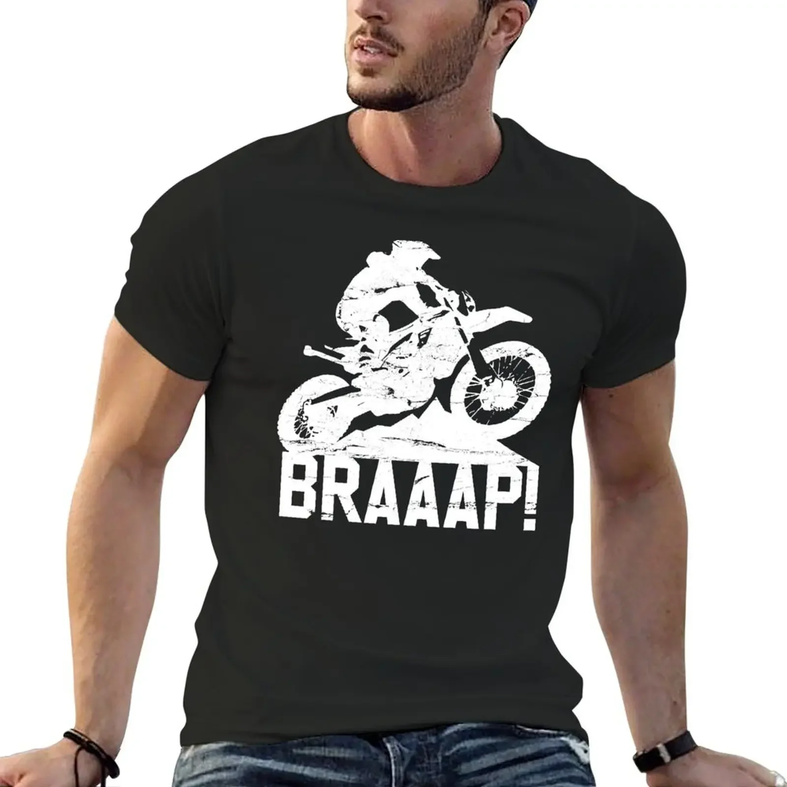 Braap - Motocross Motorcycle Enduro Dirt Bike Gift T-Shirt man t shirt vintage graphic tee cotton graphic tees men clothing