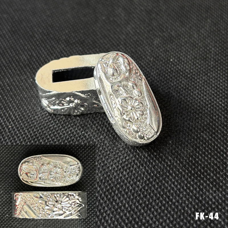 Hochwertige Legierung Katana-Griffkappe Fuchi Kashira Griffkragen für Japanische Schwerter Samurai-Katanas Wakizashi-Schwerter Zubehör – Detail 26