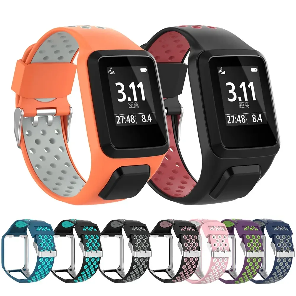 Silicone Bracelet For TomTom 2 3 Runner Spark Sport Smart Watch Band Wrist Strap For Tomtom Adventurer Golfer 2 Spark 3 Music