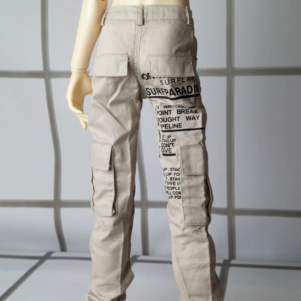 BJD Lalka Kombinezon Khaki Spodnie Ubrania Dla 1/3 SD 60cm 24 cale 1/4 17 cali Wysoka Wujek MSD DK DZ SD17 AOD DD Dol