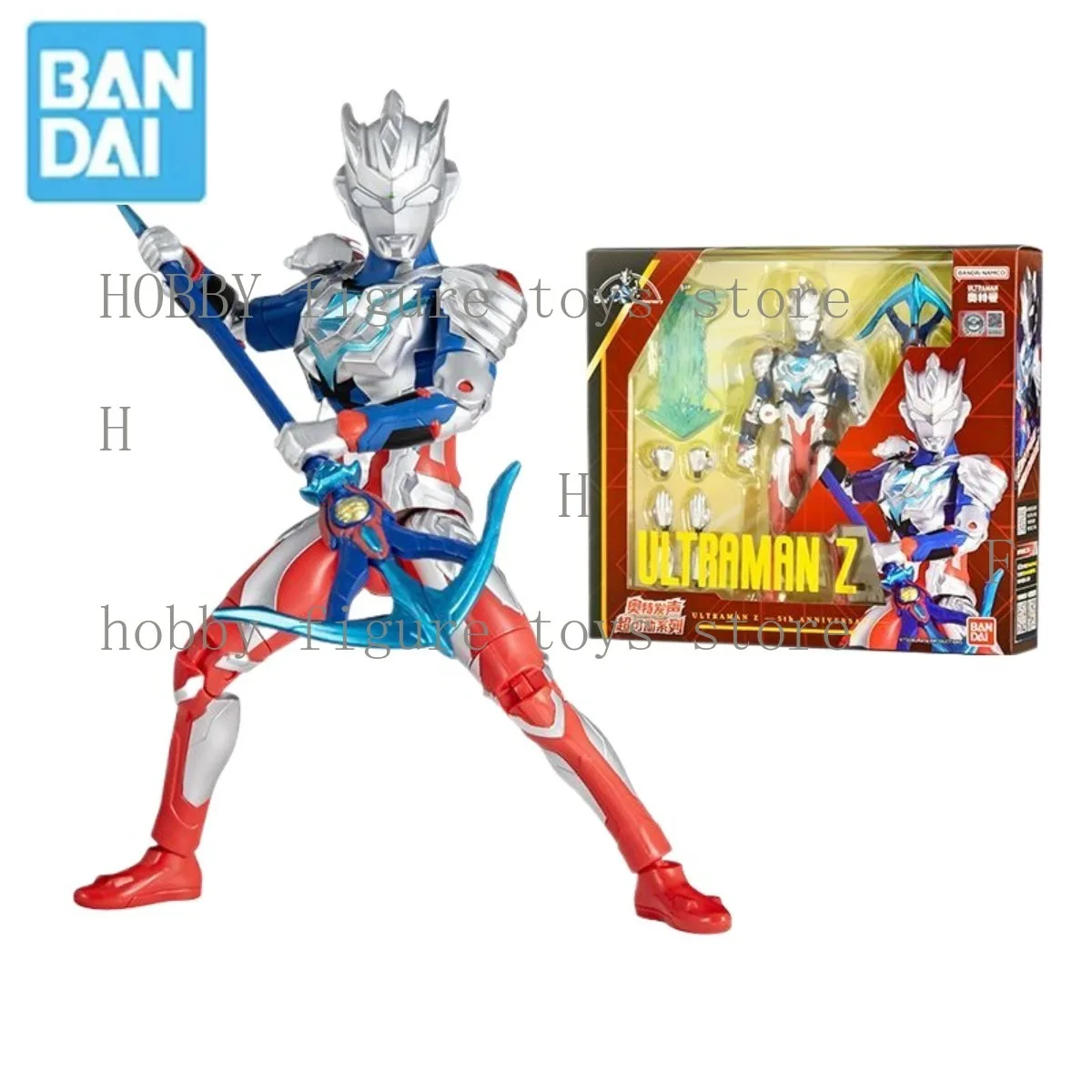 

Bandai Original Ultraman Z Voice Super Movable Alpha Armor 5th Anniversary Commemorative Set of Children's Toy Dolls