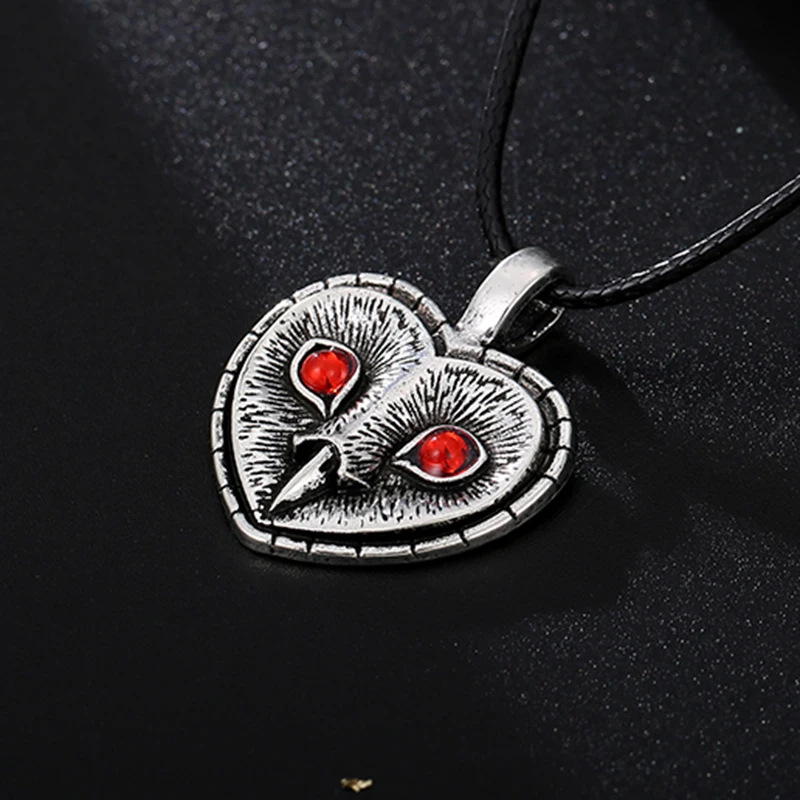 Trendy Retro Silvery Heart Owl Pendants For Necklace DIY Making Unisex Jewelry Handmade Pendant Charms