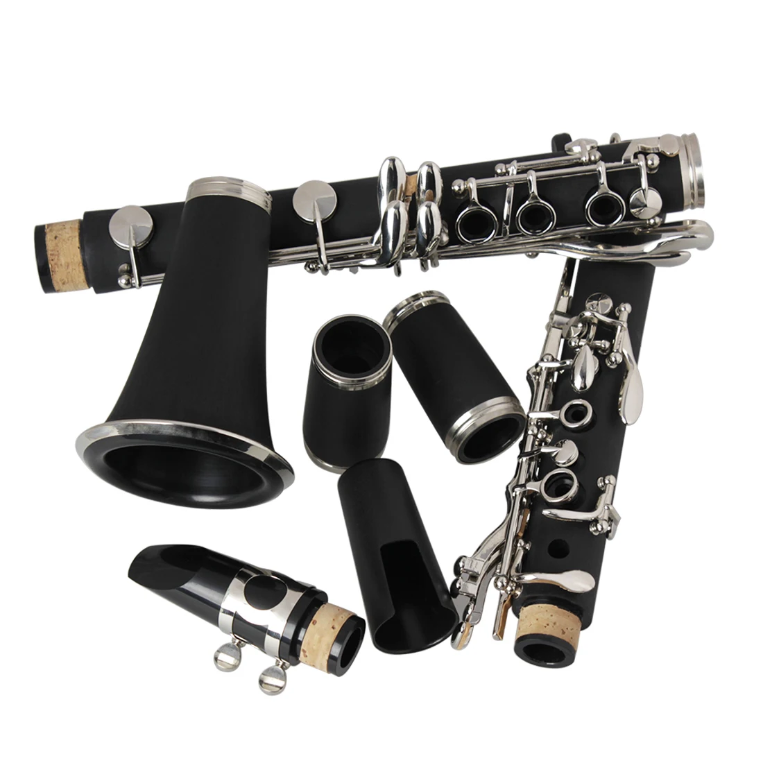 Clarinet 17 Key B-flat Eb Clarinet Suitable For Beginners Music Learning Lesson Children Teaching Woodwind Instrument With Parts