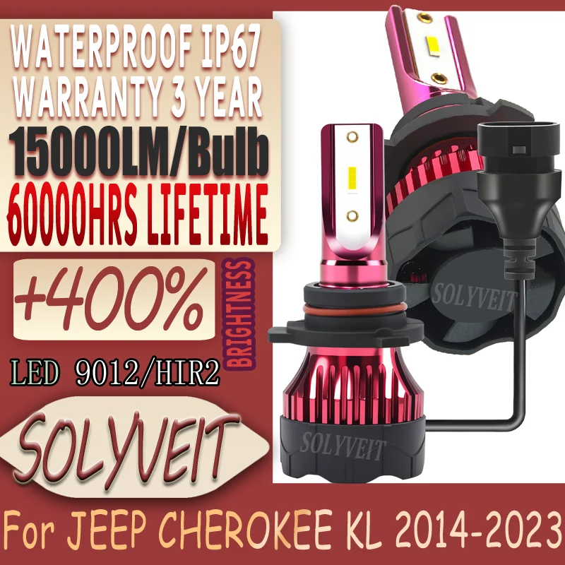 

Tool-Less Setup Smooth Driving Night Vision LED Headlight For JEEP CHEROKEE KL 2014 2015 2016 2017 2018 2019 2020 2021 2022 2023