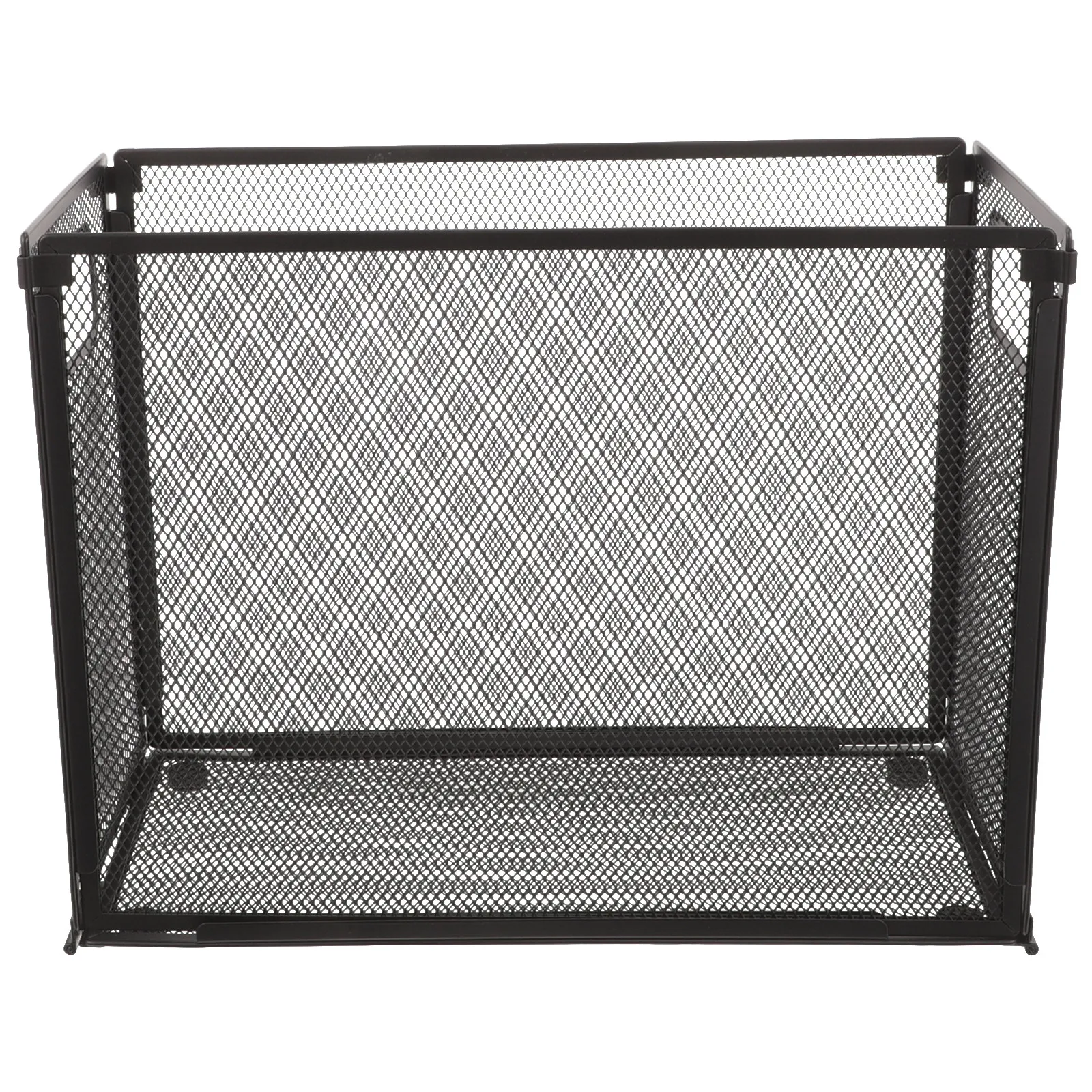 

Mesh File Organizer Document Holder Foldable Stainless Steel Desktop Storage Box File Holder for Office School Home Desk