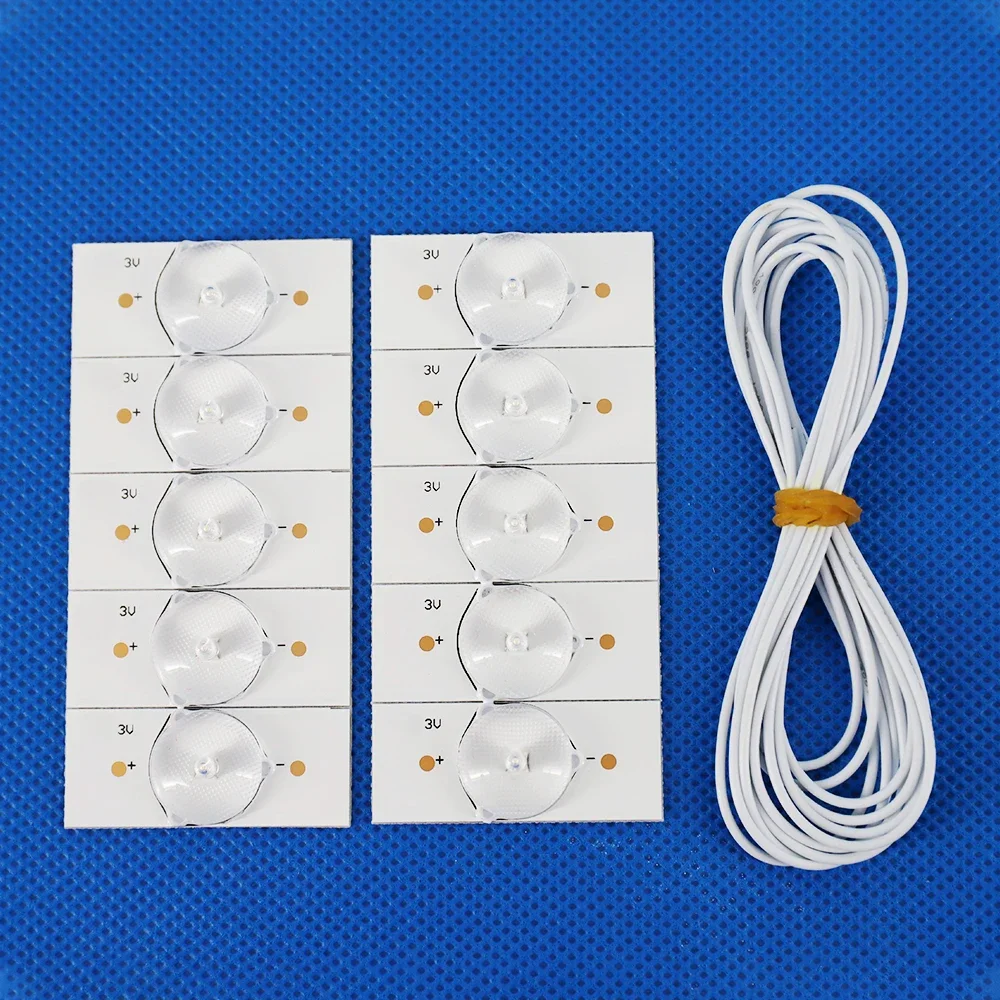 100%NEW high quality 3V SMD Lamp Beads with Optical Lens Fliter for 32-65 inch LED TV Repair