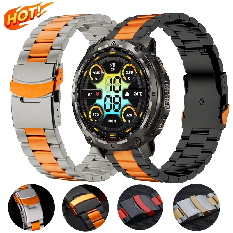 22Mm Luxury Stainle… - image