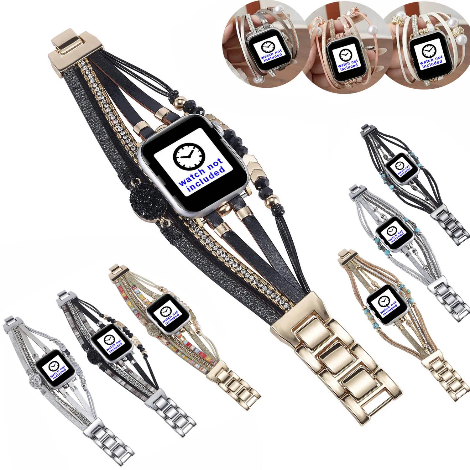 Perlen Perlen Uhren armband für Apple Watch Ultra 44mm 45mm 40mm 41mm 49 Türkis Armband für iwatch Serie 9 8 7 6 se 5 4 3 Armband