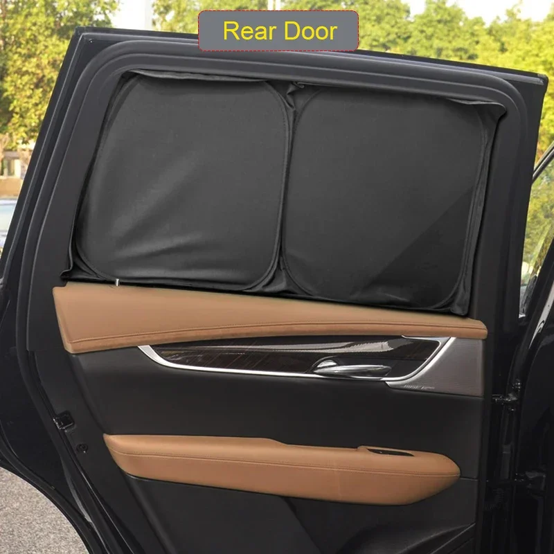 

Car Black Window Privacy Sunshade Anti-UV Heat Insulation For Cadillac XT6 2020-Present Auto Protect Cover Interior Accessory