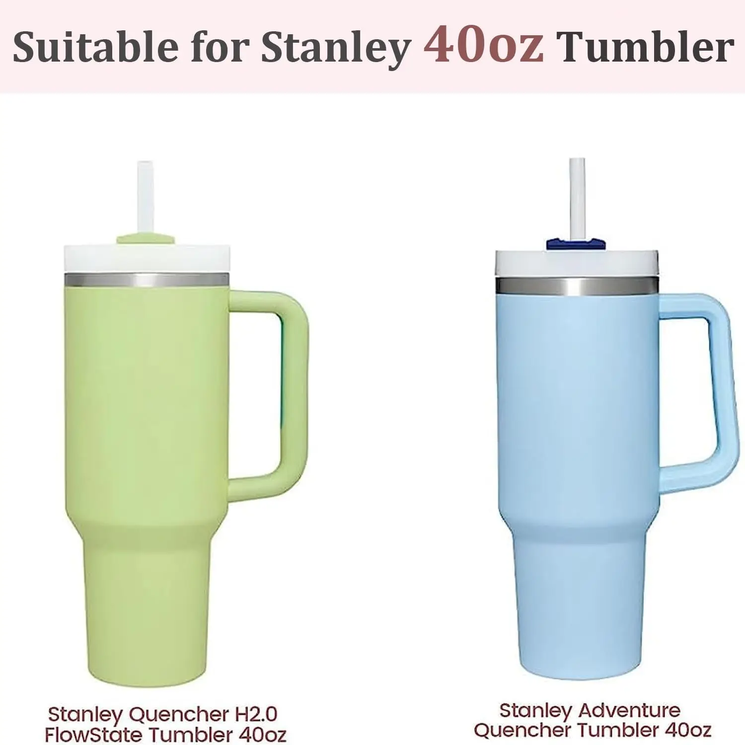 2-Pack Silicone Boot, Protective Water Bottle Bottom Sleeve Cover for Stanley 40oz Tumbler, Silicone Bumper for 40oz Cups