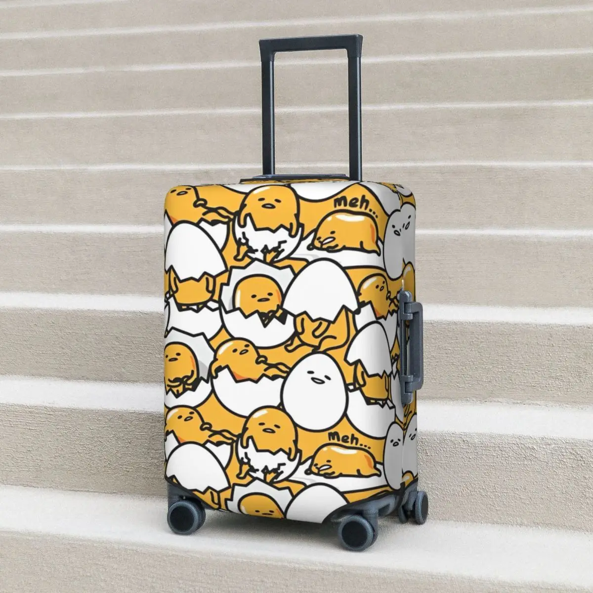 

Чехол для чемодана с принтом яиц Sanrio Gudetama, полезный чемодан для отпуска, защита бизнеса