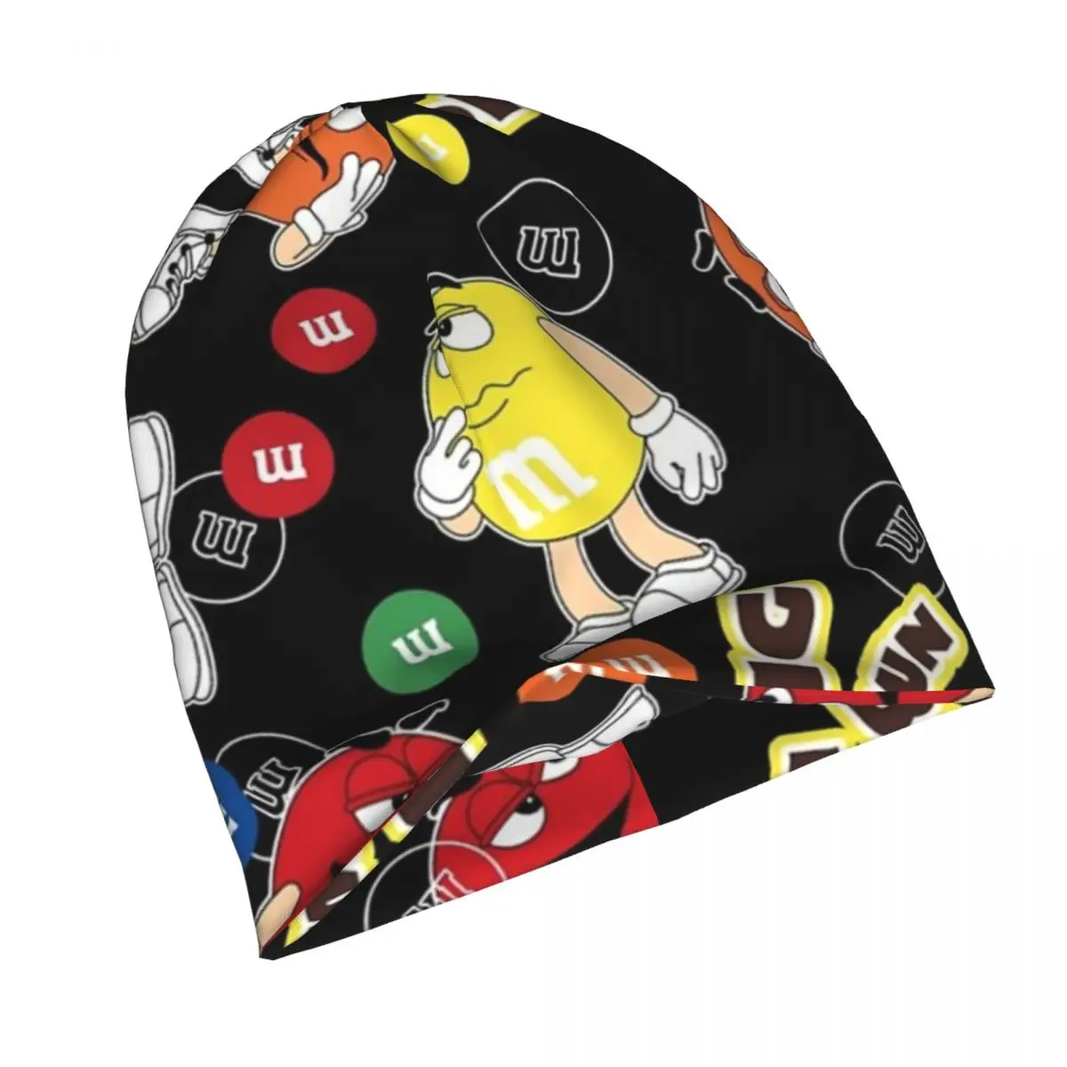 M Chocolate Skullies Beanies Caps Chocolate Delicious Candy Thin Hat Autumn Spring Bonnet Hats Men Women's Unisex Ski Cap