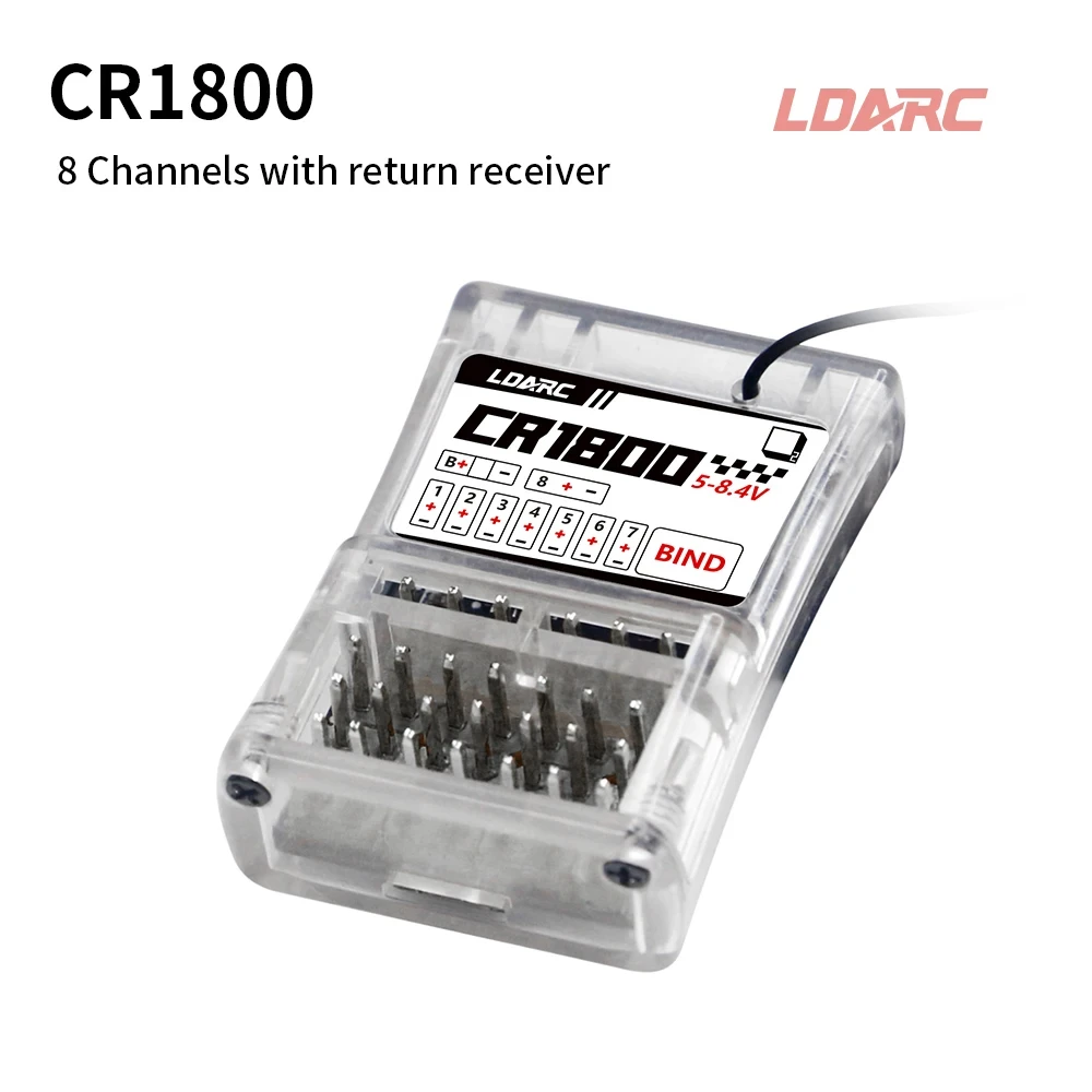 LDARC CT01 2.4GHz 8-Channel Professional Remote Controllor English and Chinese LCD Display for RC Model Car Boat