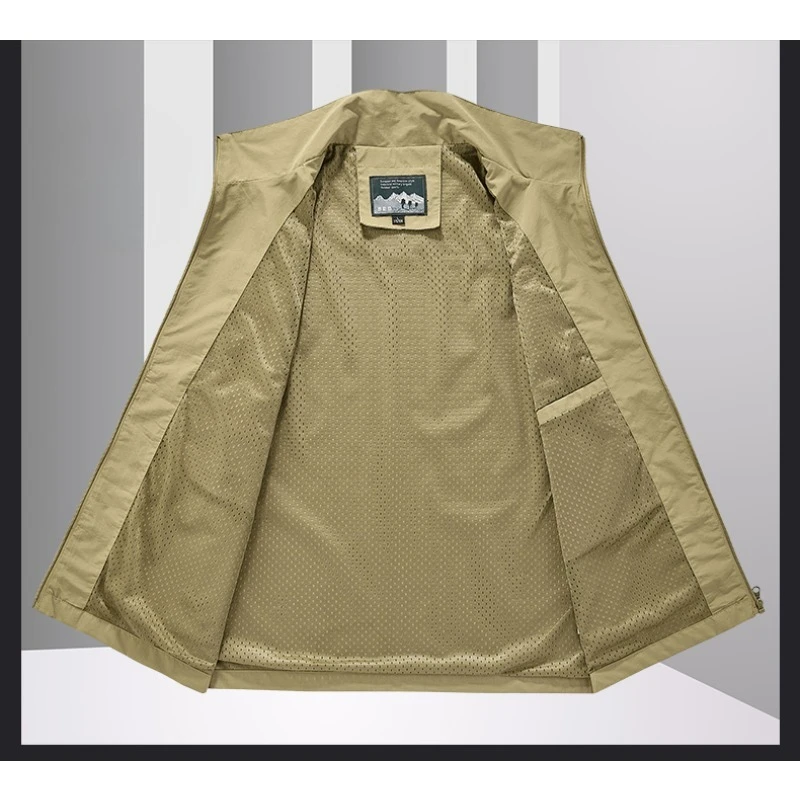 

Spring Autumn Outdoor Cycling Sports Leisure Windproof Breathable Vest Men's Outdoor Trendy Versatile Leisure Comfortable Vest