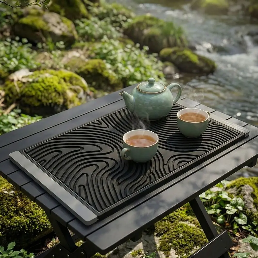 

Dish Holder Anti Slip Silicone Drying Mat Flexible Thicken Drain Bar Mat 3D Pattern Heat Resistant Kitchen Placemat Table Use