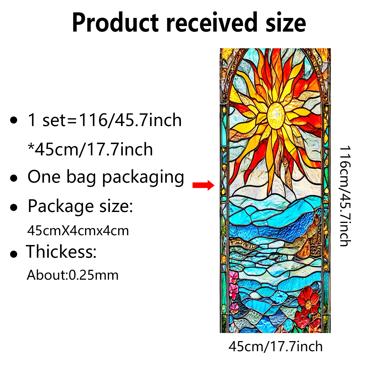 Regenbogen-Blumen-Sonnenfänger, Sichtschutzfolie, UV-Schutz, Glas, statisch haftendes Dekor für Badezimmertür, Küche – Detail 16